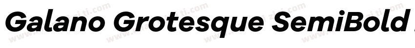 Galano Grotesque SemiBold Italic字体转换